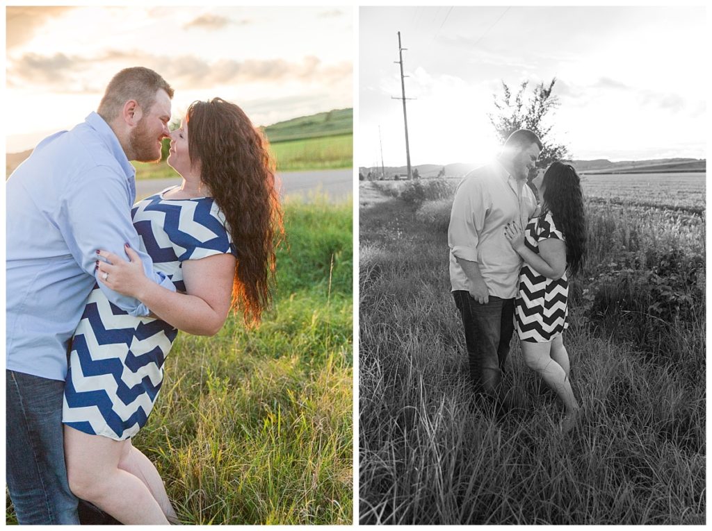 farm field engagement photography wisconsin