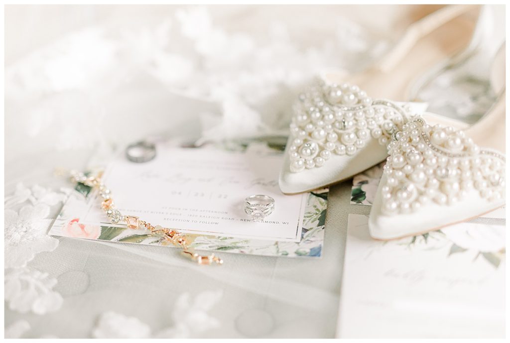 Taken by Wisconsin wedding photographer Alisha Marie Photography, specializes in Eau Claire wedding photographer, family photos Eau Claire wedding shoe photograph